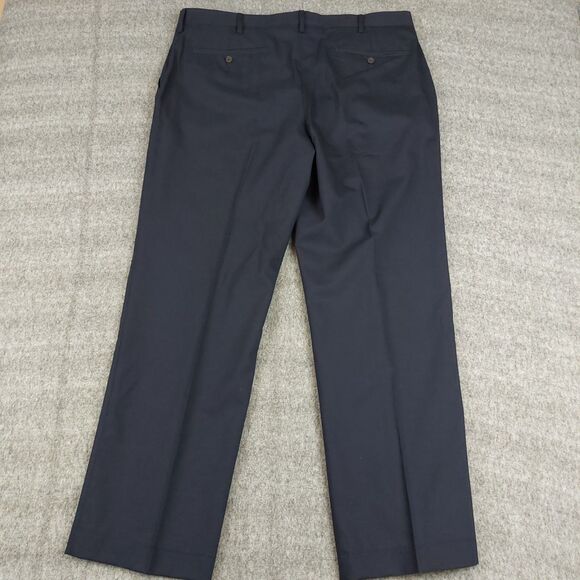 Lands End Men's 42R (39x31) 2 Piece Wool Blend Suit Navy Blue Traditional Fit - Picture 10 of 15